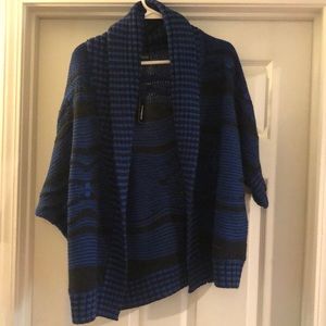 Chunky knit short sleeved cardigan